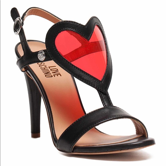 moschino red heels